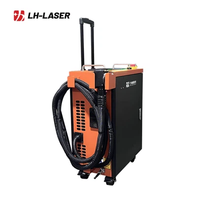 Mașină de curățat cu laser pulsat tip cărucior de 300 W